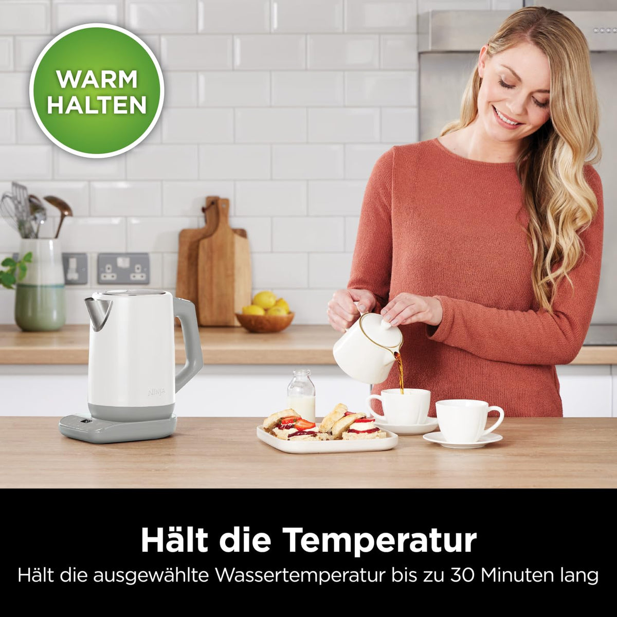 Ninja Fierbător de apă Perfect Temperature, Alb KT200EUWH