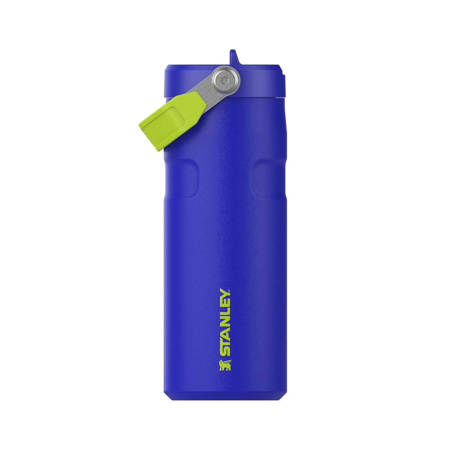 Stanley 1913 Flip Straw drinking bottle with straw 0.47L - Thermo mug Cools for 8 hours - Ice cold for 40 hours - BPA free - Leak-proof - For cup holders - Dishwasher safe - Cobalt Chartreuse - 100000117882