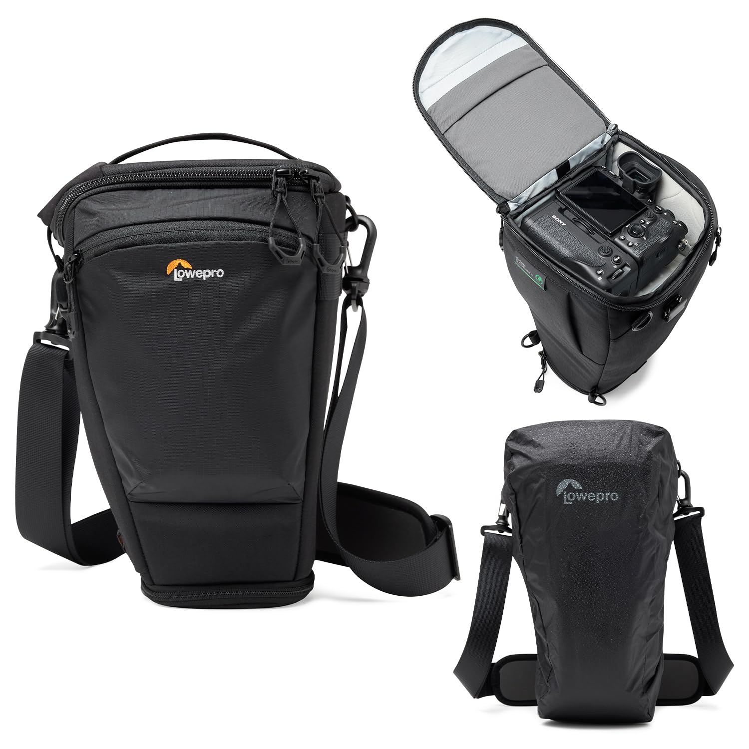 Lowepro ProTactic TLZ 75 Pro AW III toploader camera bag for mirrorless DSLR, volume 6 l, DIM.: 37x14x16 cm, for cameras with attached lens, modular shoulder bag, for photographers/videographers - LP37496-PWW