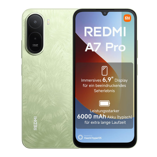 XIAOMI REDMI A7 Pro Smartphone 4+ 64GB, 6000mAh, 13MP Camera, Palm Green