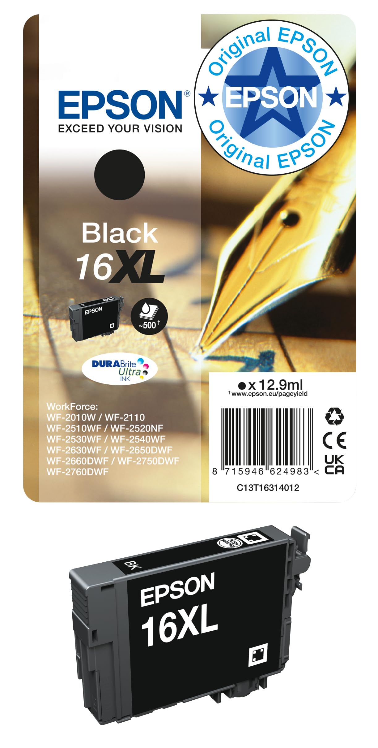 Epson 16XL Black (C13T16314010)