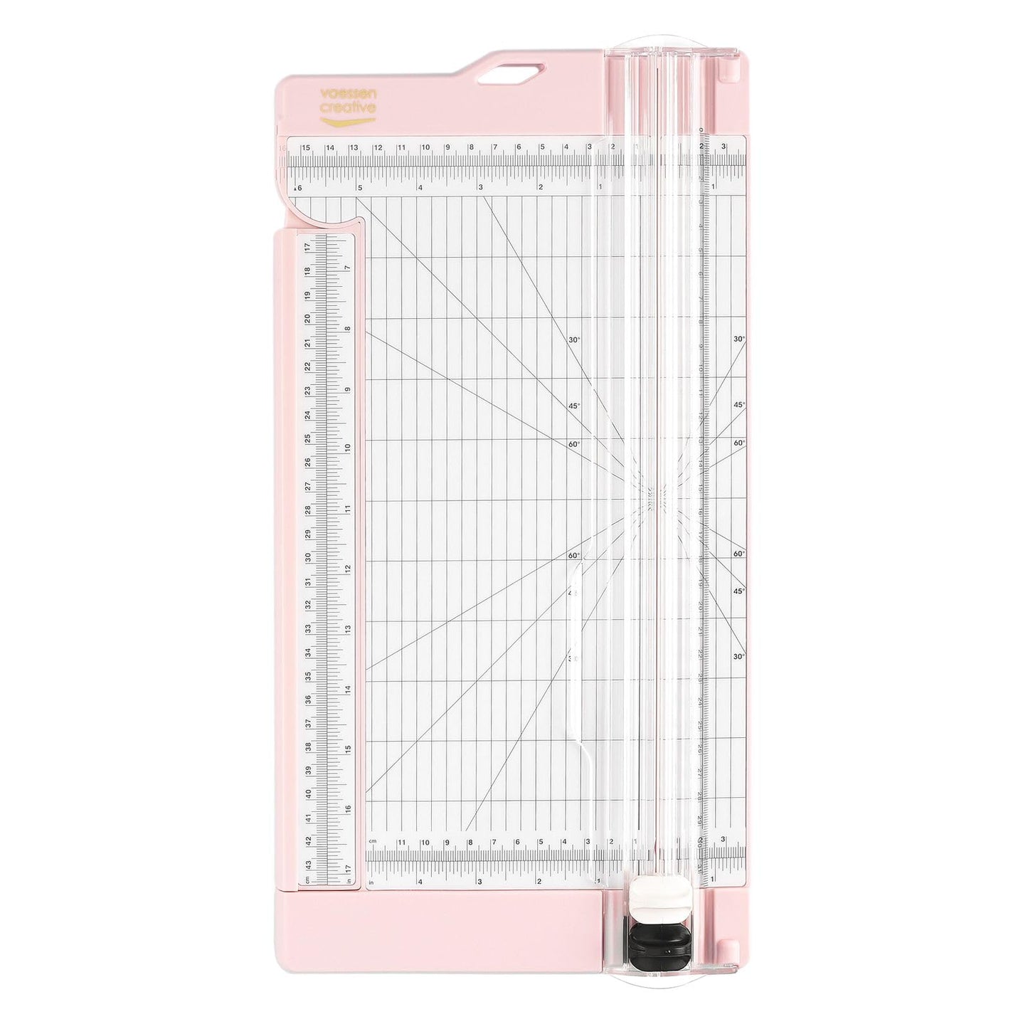 Vaessen Creative 2207-110 Paper Cutter for Cutting and Folding Straight Lines on A3, A4 and Smaller Paper Sizes, Pink, for Scrapbooking and Card Making, 6" x 12"