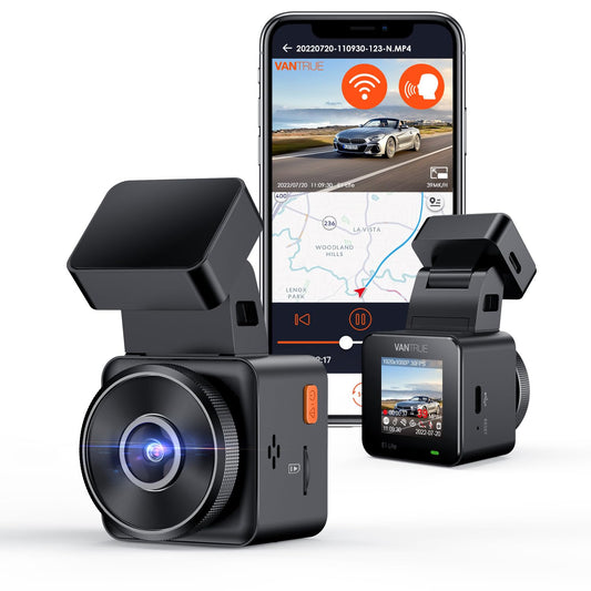VANTRUE E1 lite 1080P Mini Dashcam Front, HDR 30fps 160 ° Wide Angle