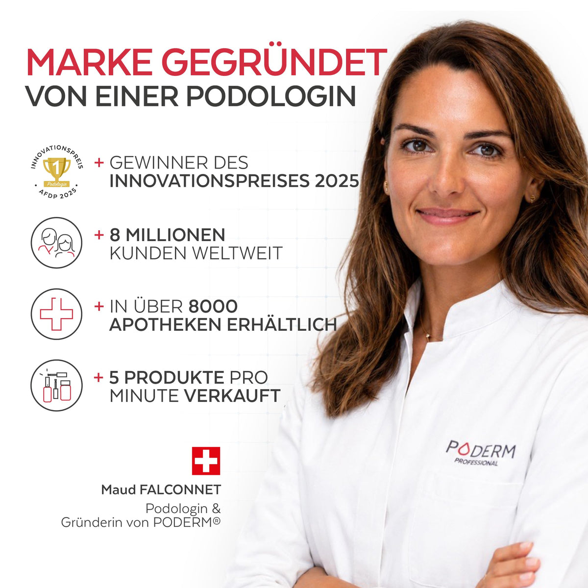 PODERM - NAIL FUNGUS TREATMENT | Professional care for feet and hands | Simple & quick | Swiss made - 7640178210004