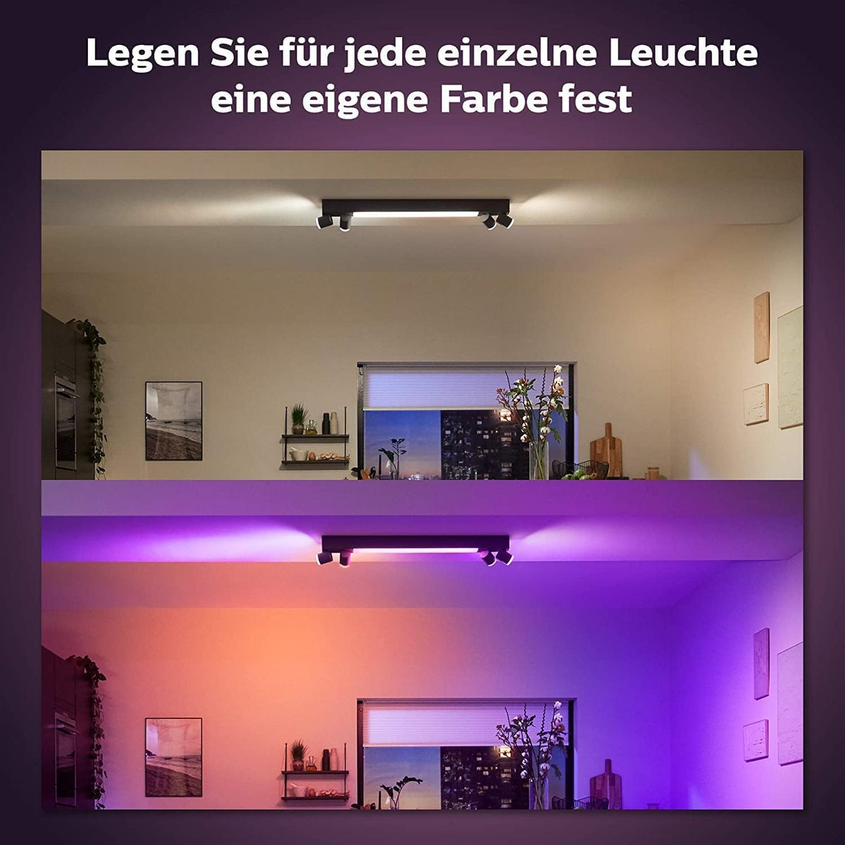 Philips Hue Centris 4 Spotleuchte, iluminat interior, alb - 8720169318618