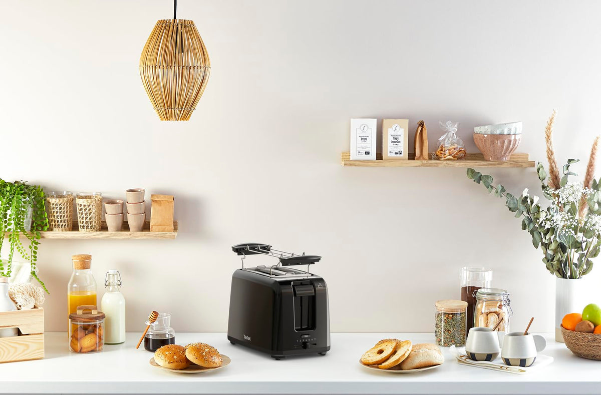 Tefal Vita toaster cu două fante, 7 niveluri de rumenire, buton de oprire - TT1A2810