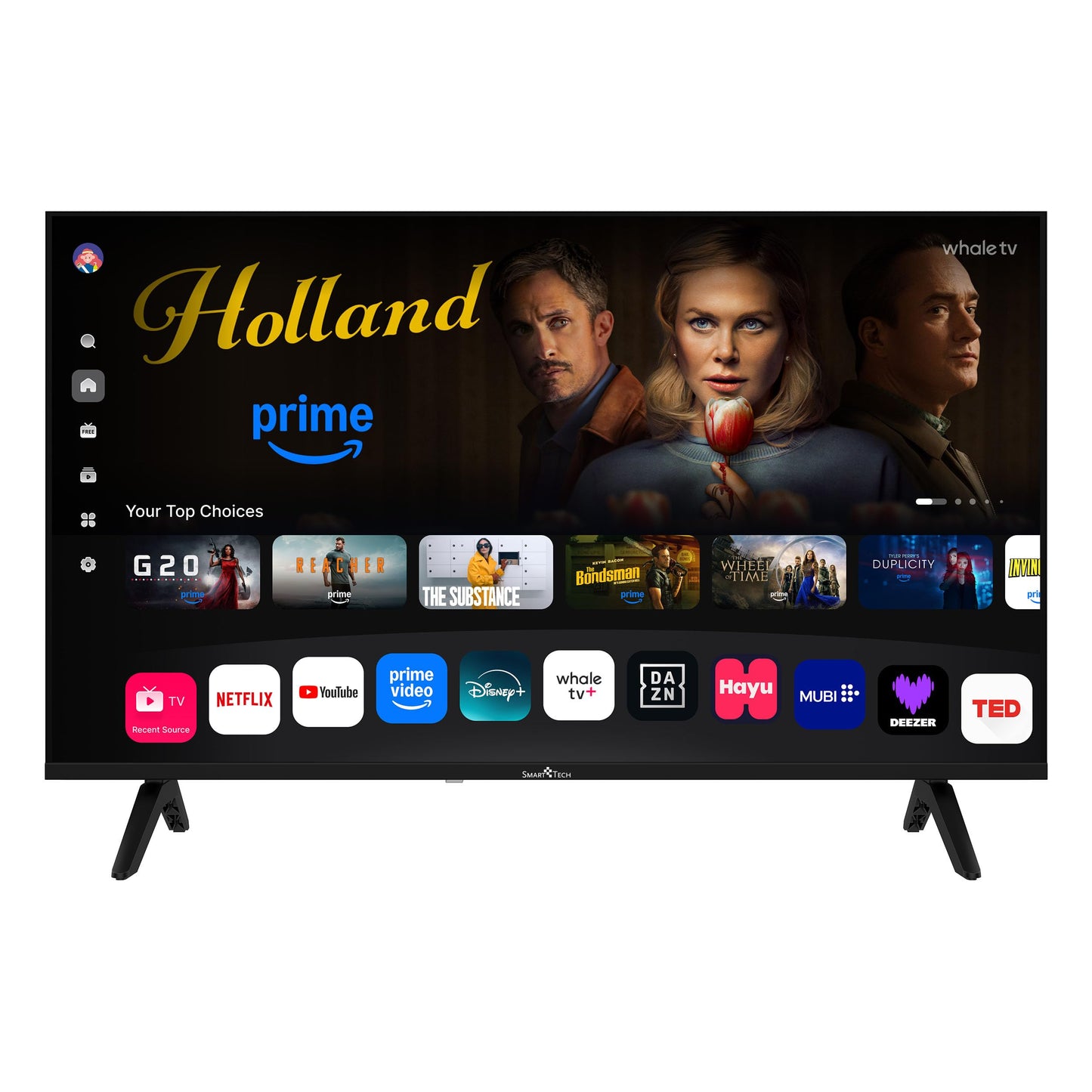 Smart Tech 40FH01K, 40 inch (101 cm) FHD LED Smart TV, Netflix, YouTube, Prime Video