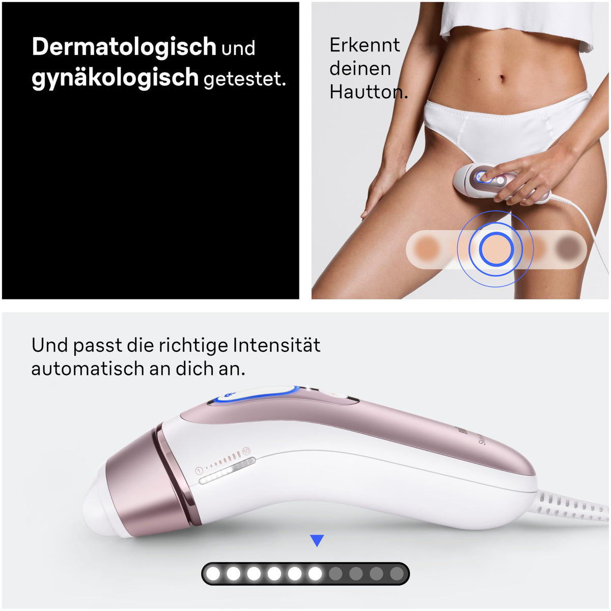 Braun Smart IPL Dispozitive Epilare Skin i·expert 7, PL7211, Rosegold - IPLPL7211