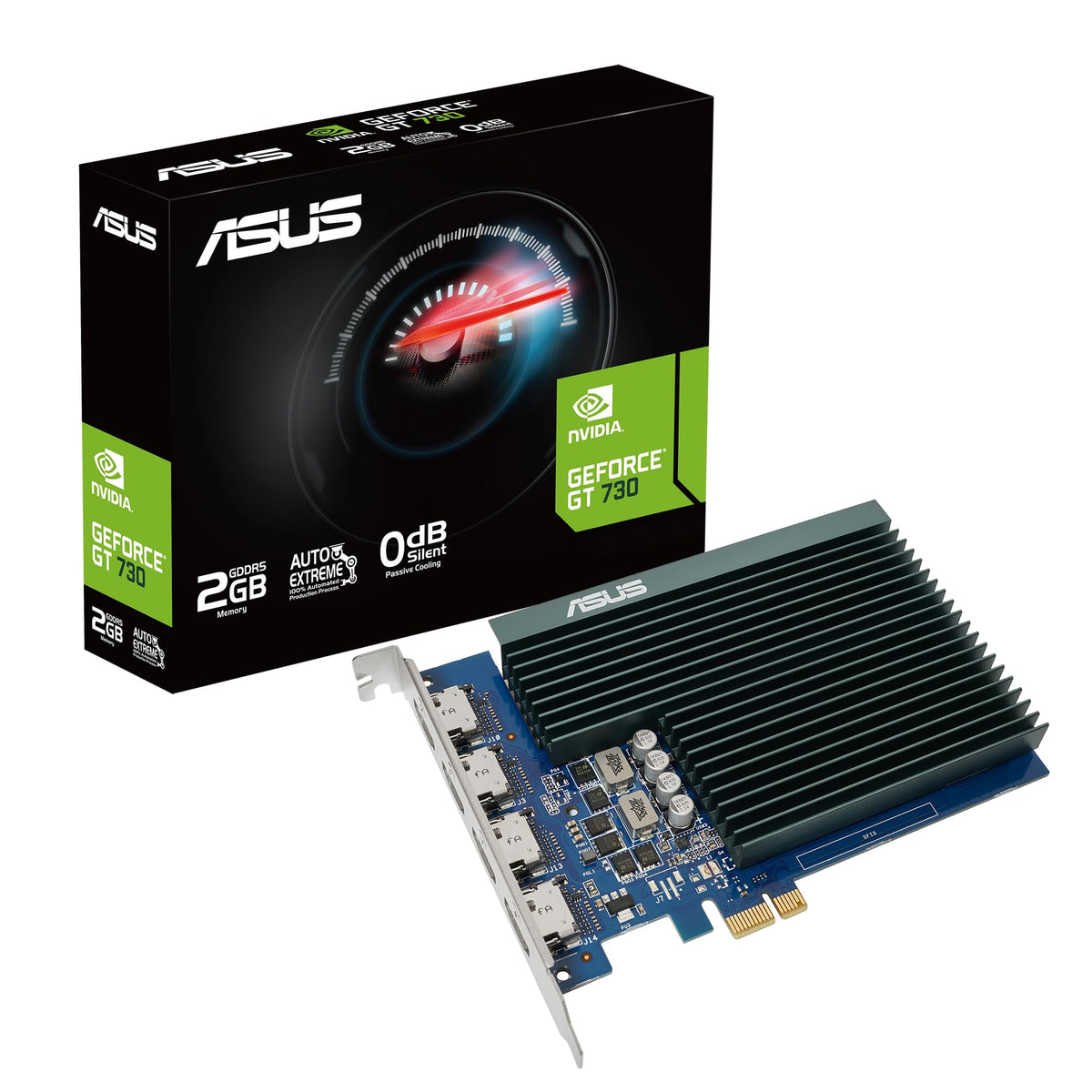 ASUS GT730-4H-SL-2GD5 NVIDIA GeForce GT 730 2 GB GDDR5 (GPU NV 730 2 GB GDDR5 ventilator) - 90YV0H20-M0NA00