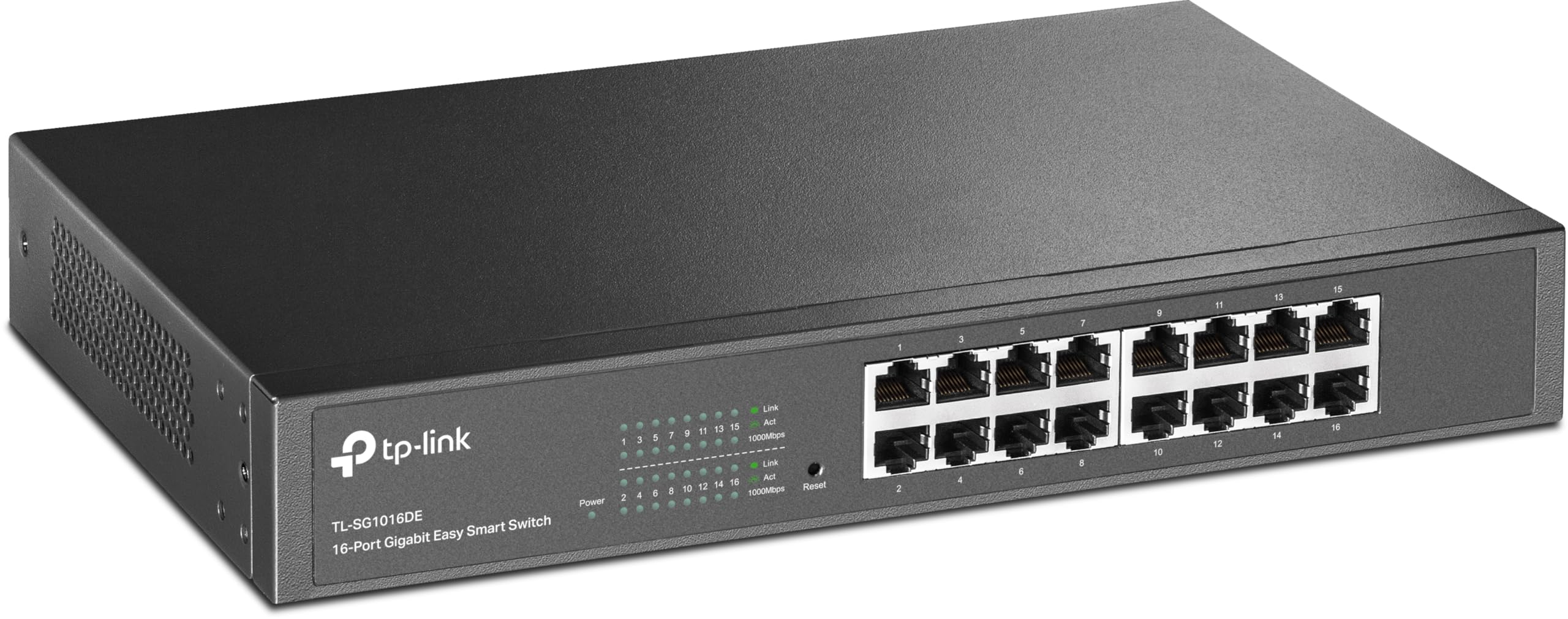 TP-Link Jetstream TL-SG1016DE - Switch - managed - 16 x 10/100/1000 - rack mountable