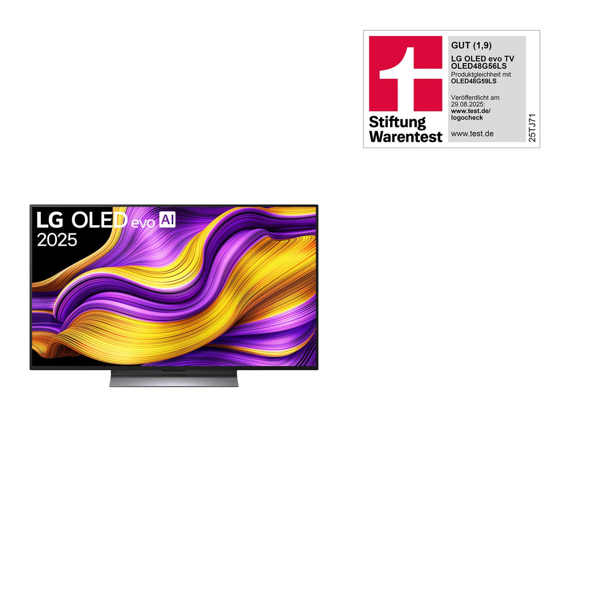 TV LG OLED48G56LS 48" (121 cm) OLED evo (procesor α11 4K AI, webOS 25, Dolby Vision, până la 120Hz) [anul modelului 2025] - OLED48G56LS.AEU