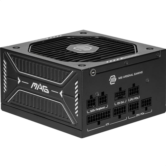 MSI MAG A650GLS PCIE5 Sursă, 650W, 80 Plus Gold, ATX 3.1, Suport GPU PCIe 5.1, 12V-2x6 nativ, Conector 12V-2x6 bicolor, Sursă ATX, Cablu modular - 306-7ZPHY11-HD8