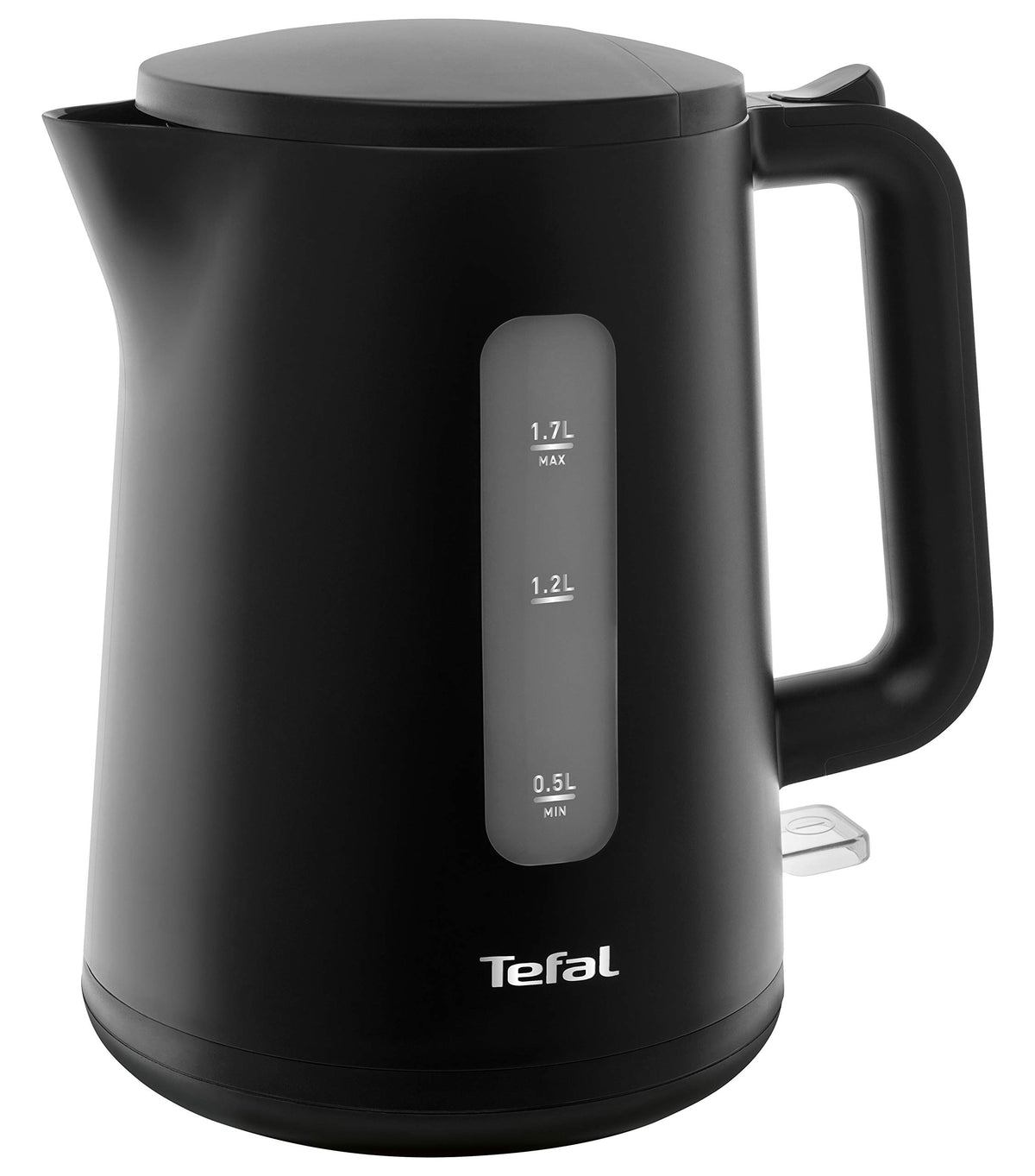 Tefal KO2008 Fierbător de apă Principio Select | 2400 Watt | 1,7L rezervor de apă | Comutator automat de pornire/oprire | Filtru anticalcar | negru mat