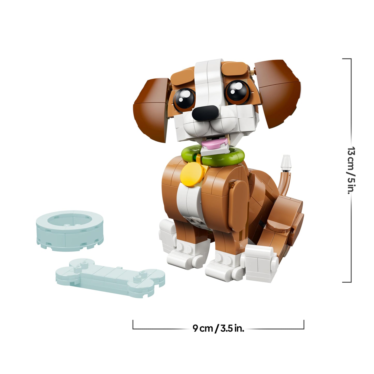 LEGO Creator 3in1 Cute Animals: Playful Puppy Dog Toy - Pet Animal Figure Transforms into a Squirrel or Duck - Creative Birthday Gift for 8+ Year Old Girls & Boys - 31382