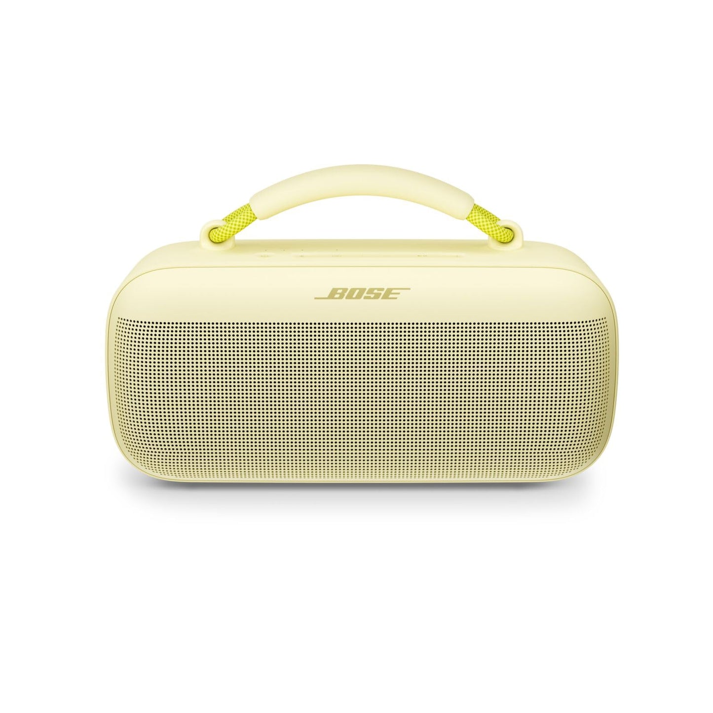 Bose portable SoundLink Max speaker, large portable Bluetooth boombox with battery, waterproof speaker boxes, up to 20h battery life, USB-C, integrated 3.5 mm AUX input, citrus yellow - 883848-0400