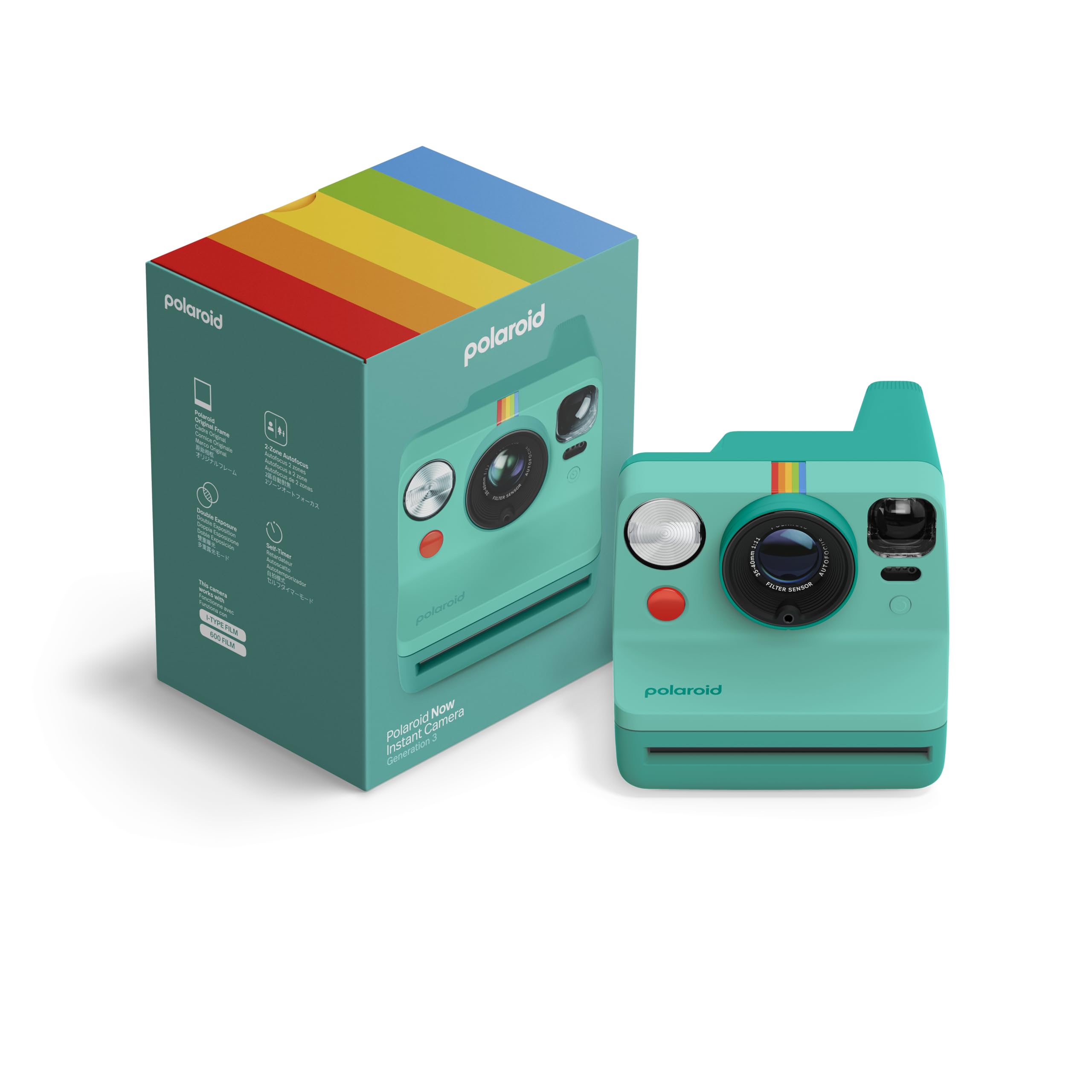 Polaroid – Now Generation 3 – Instant Camera – Turquoise (9198)