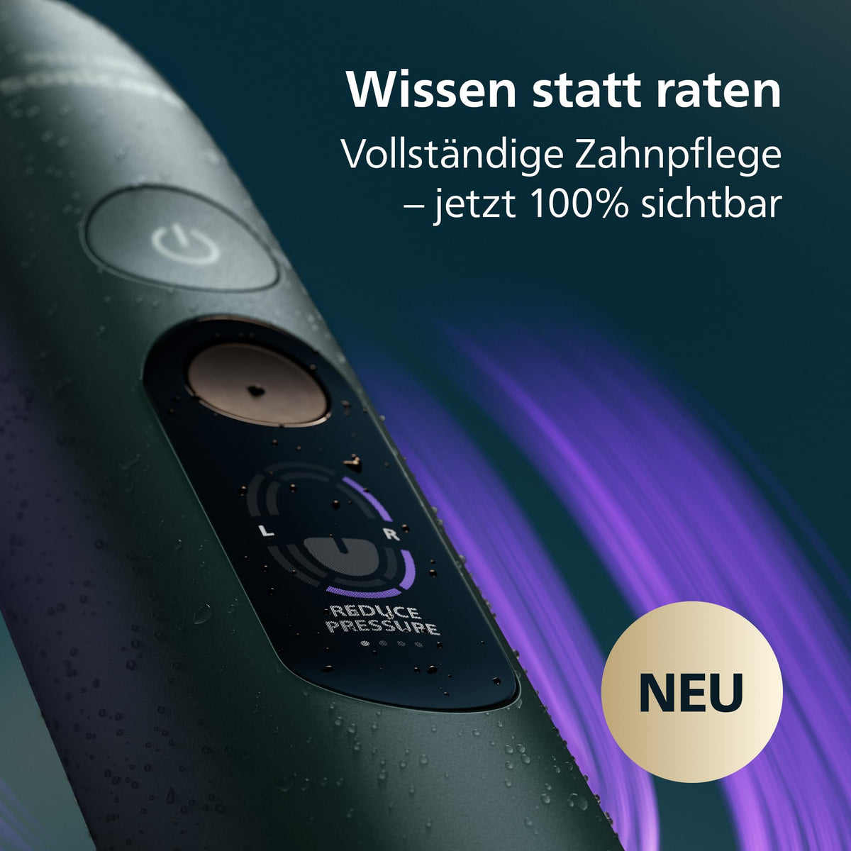Philips Sonicare Next-Generation DiamondClean 8000 electric toothbrush – with smart pressure control and 15 settings - HX8312/14