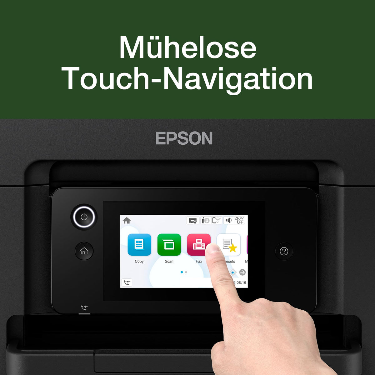 Epson Workforce Pro WF-4930 Inkjet Printer | SOHO Use | WiFi and Ethernet | A4 | Print, Copy, Scan, Fax | 10.9 cm Touchscreen | Automatic 50-Sheet Document Feeder