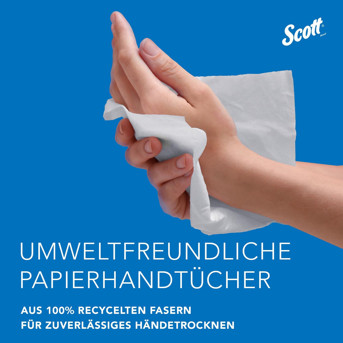 Scott Essential paper towels, 2-ply white narrowfold towel paper, made from FSC-certified paper, 12x 220 paper towels (2,640 in total), item no. 6603
