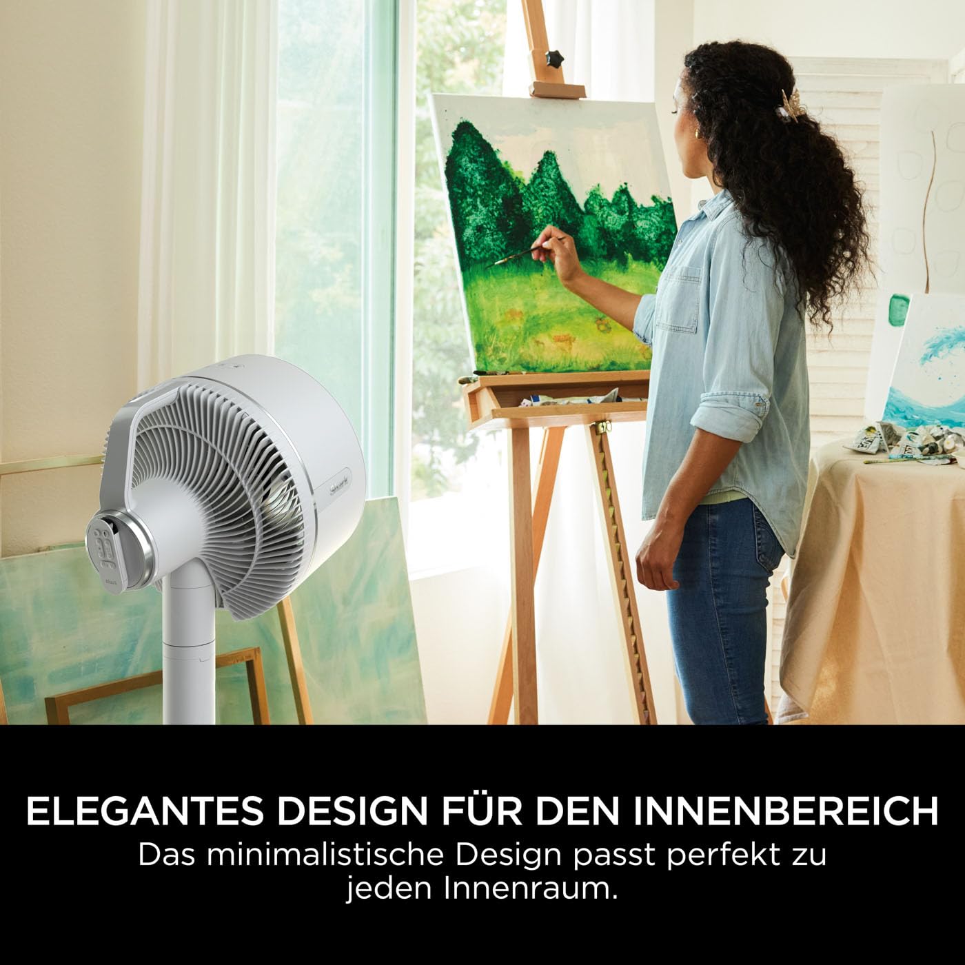 Shark FlexBreeze Fan Quiet, Hybrid Fan Wired & Wireless, Portable, for Indoor and Outdoor Use, UV & Water Resistant, Ultra Powerful, Ultra Quiet, White FA220EU - 0622356288651