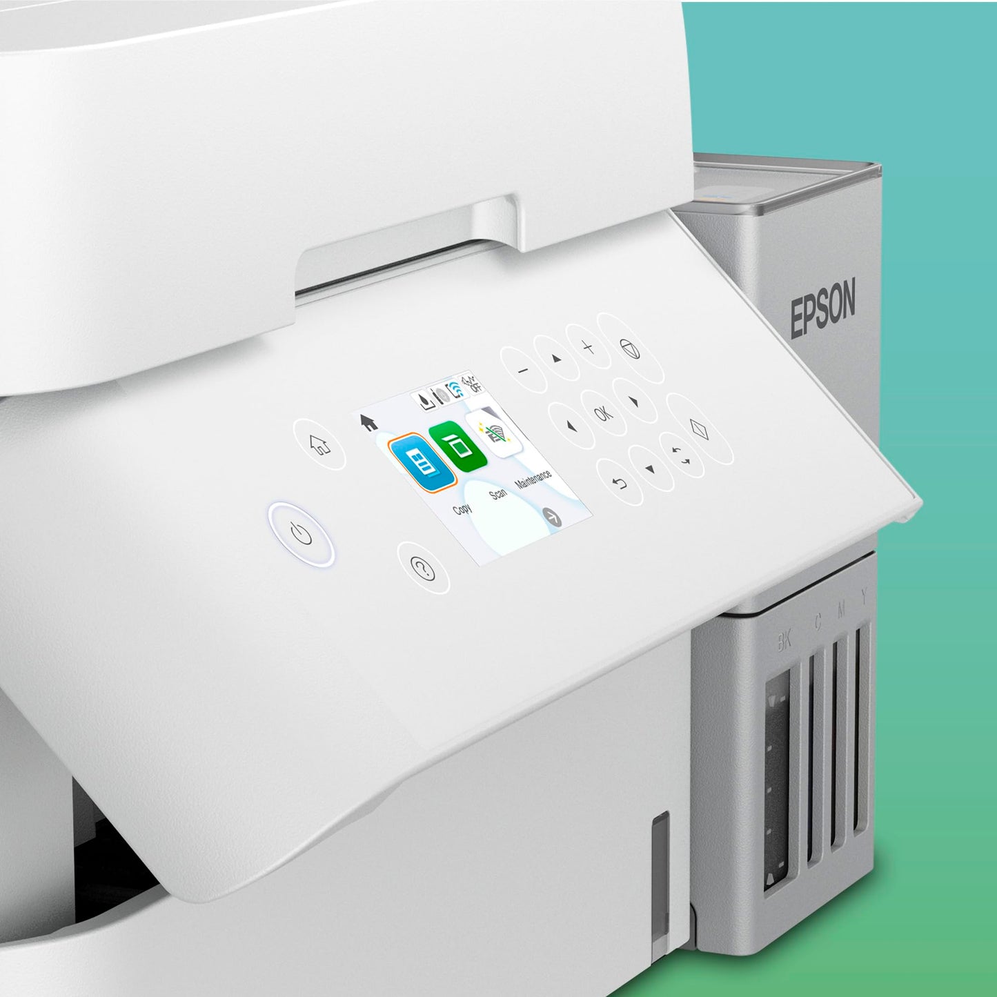 Epson EcoTank ET-3956 ink tank printer | for the home office | WiFi | A4 | Duplex printing, copying, scanning | 6.1 cm LCD display | 30-sheet ADF| Includes ink for up to 3 years
