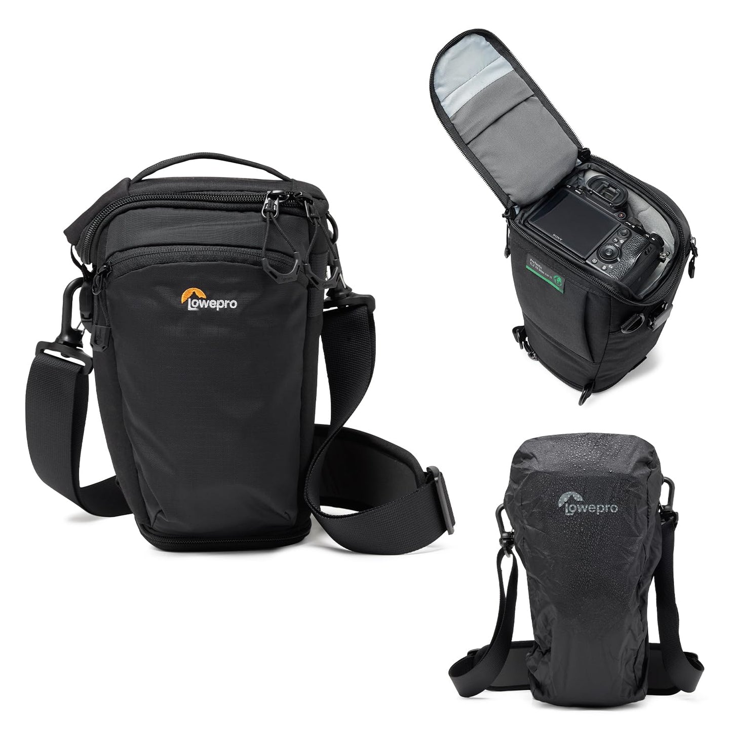 Lowepro ProTactic TLZ 70 Slim AW III toploader camera bag for mirrorless DSLR, volume: 4 l, dimensions: 31x10.5x14 cm, for cameras with attached lens, mod. Shoulder bag, for photographers/videographers - LP37498-PWW