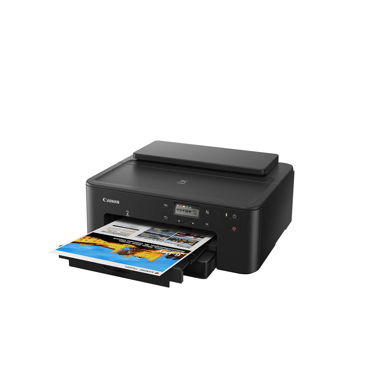Canon PIXMA TS705a is a compact inkjet printer (without scan & copy function, WiFi, duplex, 5 separate inks, AirPrint, A4, black). - 3109C026