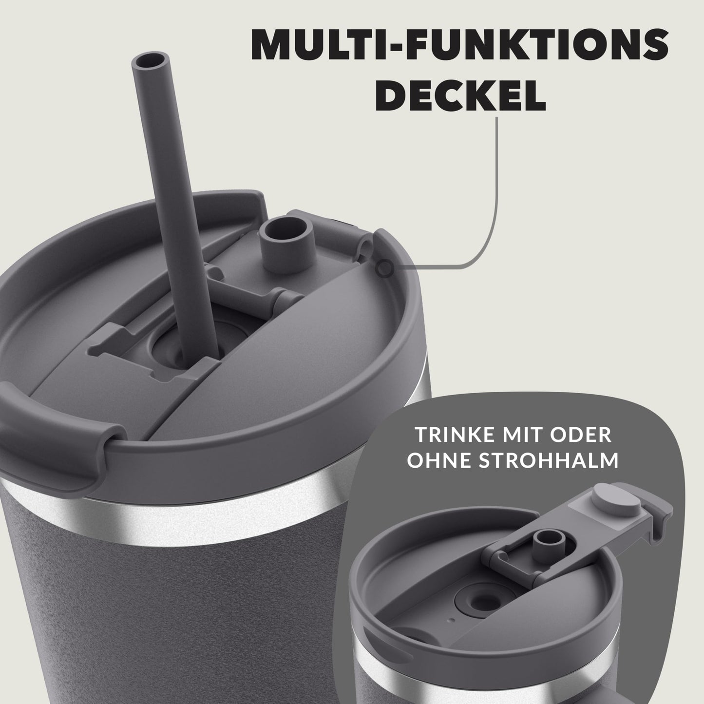 Contigo thermos bottle 1200 ml with handle and straw | Stainless Steel Insulated Thermal Drinking Bottle with Lid | Cools for 29 hours | Travel Mug | Thermo mug | - 2217788