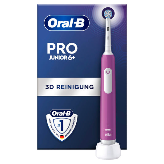 Periuță de dinți electrică Oral-B Pro Junior pentru copii, Violetă - 8006540742891