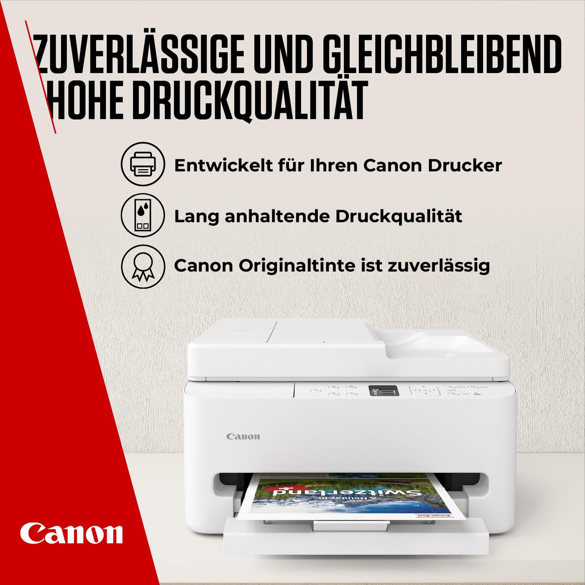 Canon Ink Cartridge – PG-595 / CL-586 Original Printer Cartridge, 2-Pack (1x Black, 1x Color) + 50 Sheets 4x6 Photo Paper GP-501