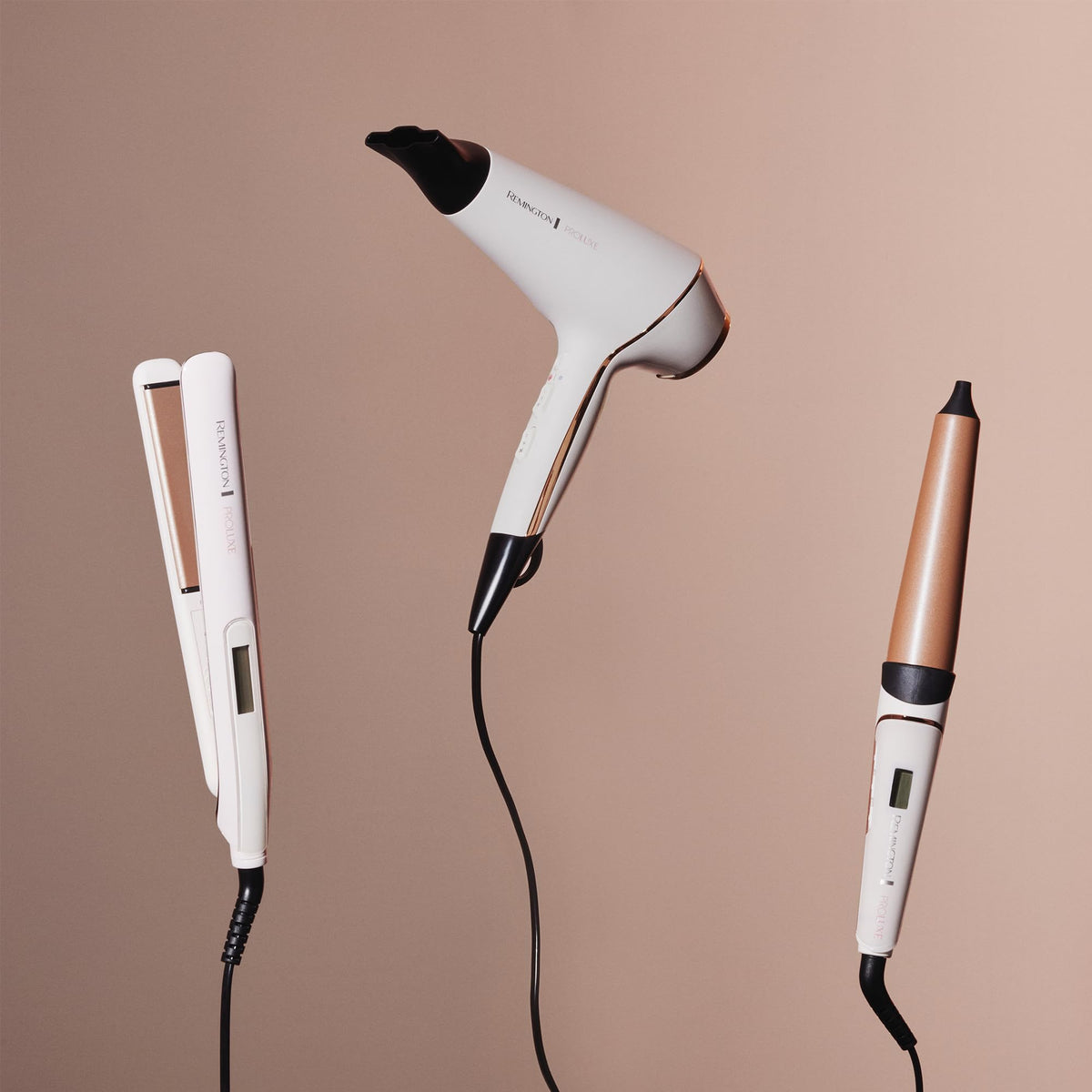 Remington Professional Hair Dryer Ionen PROluxe (2400W, 150km/h, 3 styling attachments, OPTIheat technology for long-lasting styling results, ion care - anti-frizz, durable AC motor) AC9140