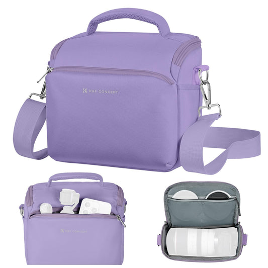 K&F CONCEPT Camera Backpack Camera Bag, SLR Bags Shoulder Bag, Camera Bag Liner Bag, Photo Bag for Photographers Suitable for Daily Use (Purple) - JPKF13.179V7US