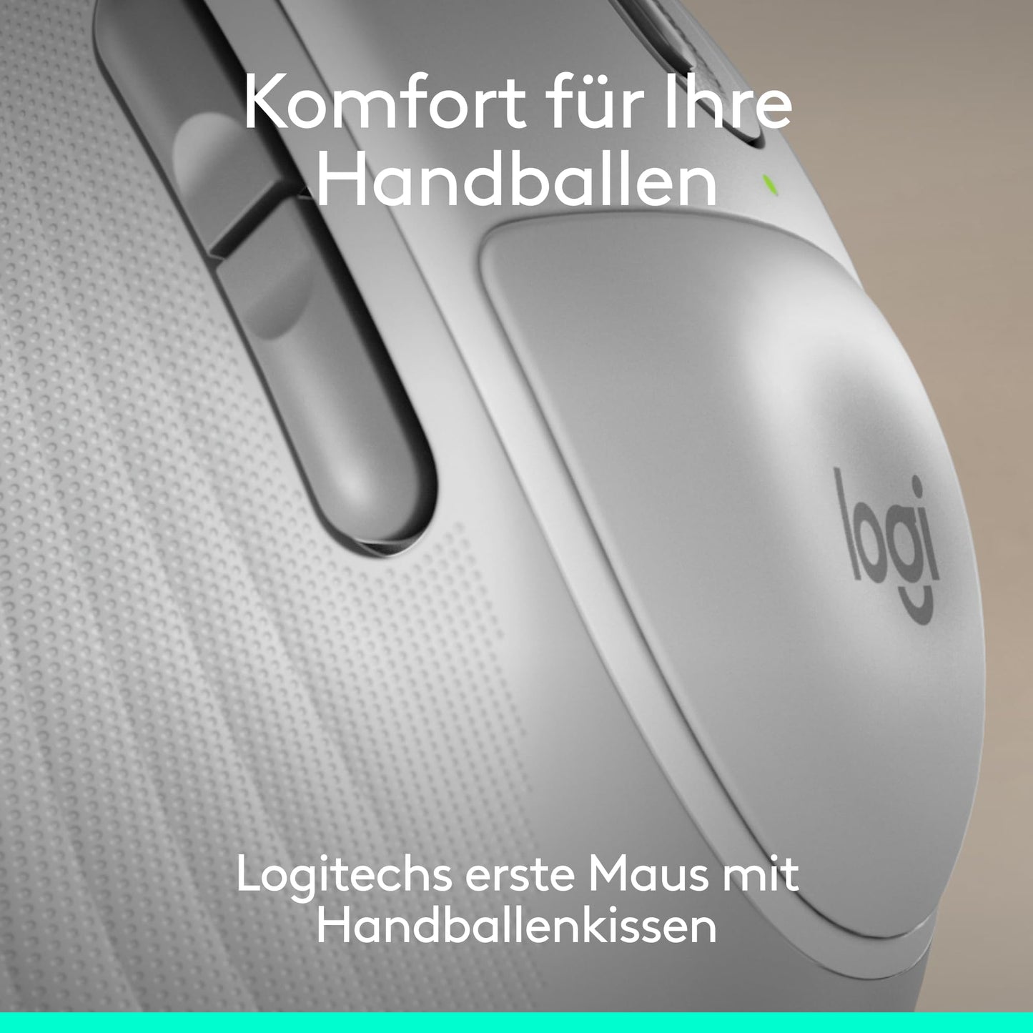 Logitech Signature Comfort Plus M850 L Wireless Mouse, Bluetooth Mouse with Palm Cushion, Silent Clicks, 24 Month Battery, Customizable Buttons, for Windows, Mac, iPad - White - 910-007716