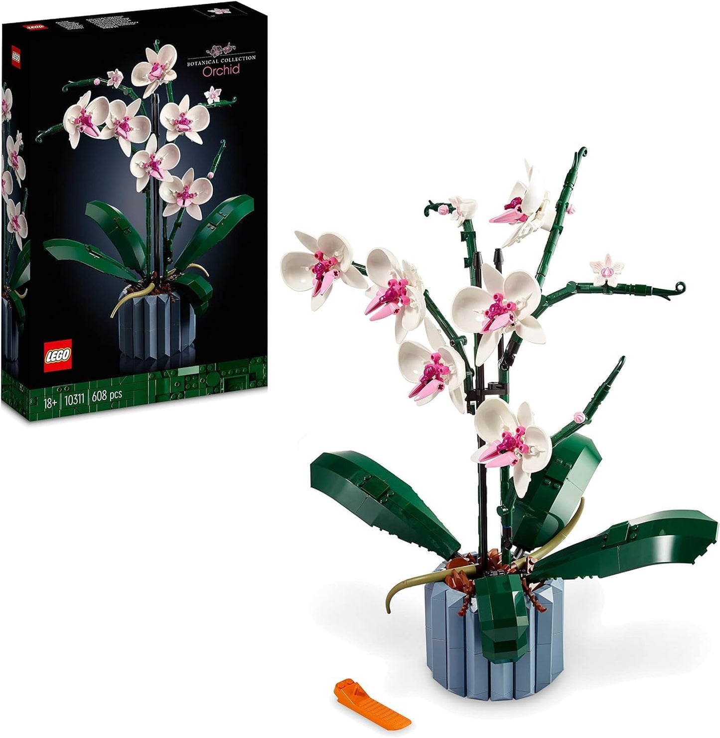 LEGO Icons Garden of Silence, Botanical Zen Garden Set for Adults with Lotus Flowers & 10311 Icons Orchid, Artificial Plants Set with Flowers - 10315