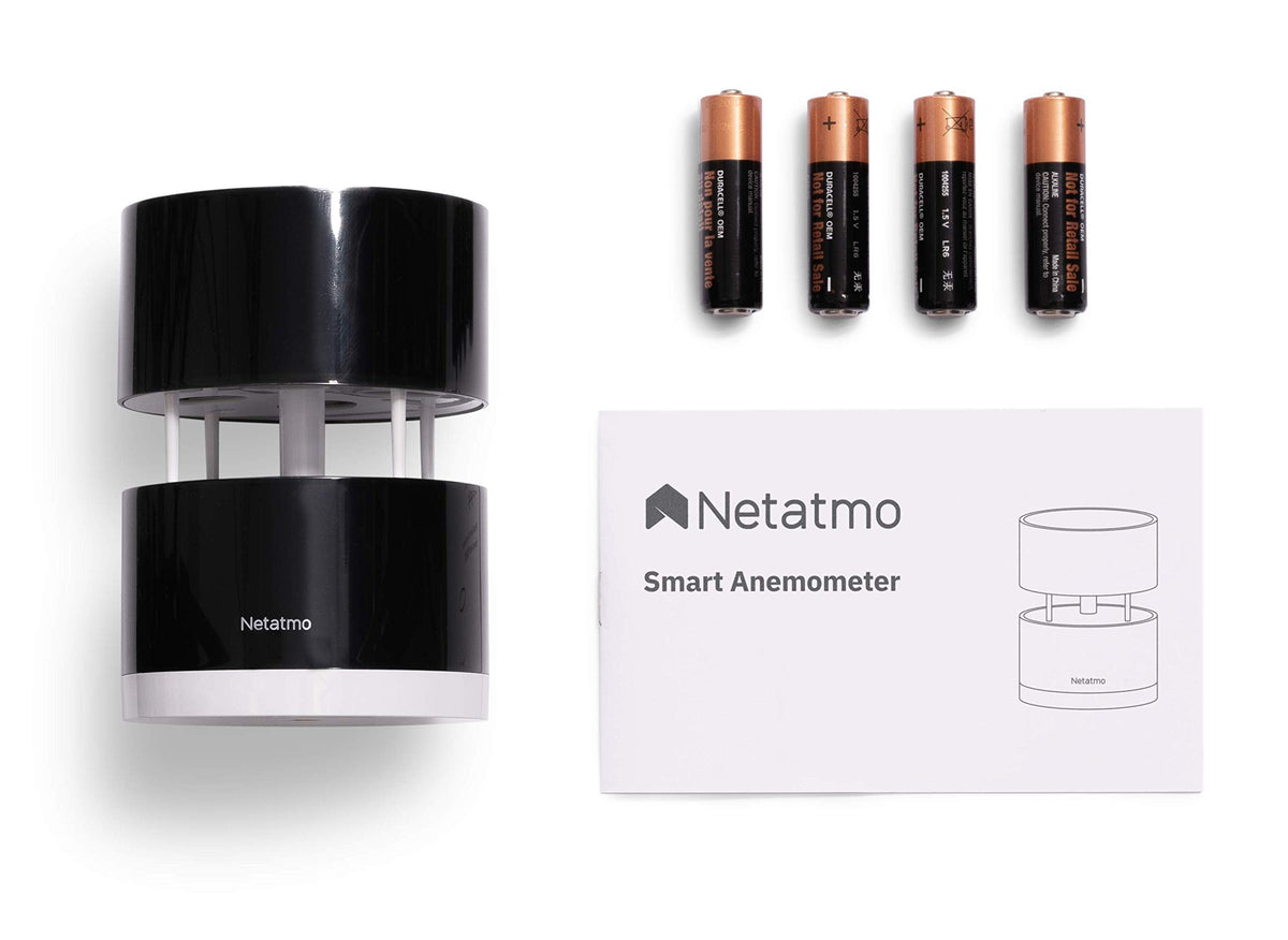 Netatmo Anemometru pentru stația meteo Netatmo, negru, NWA01-WW, 16 cm
