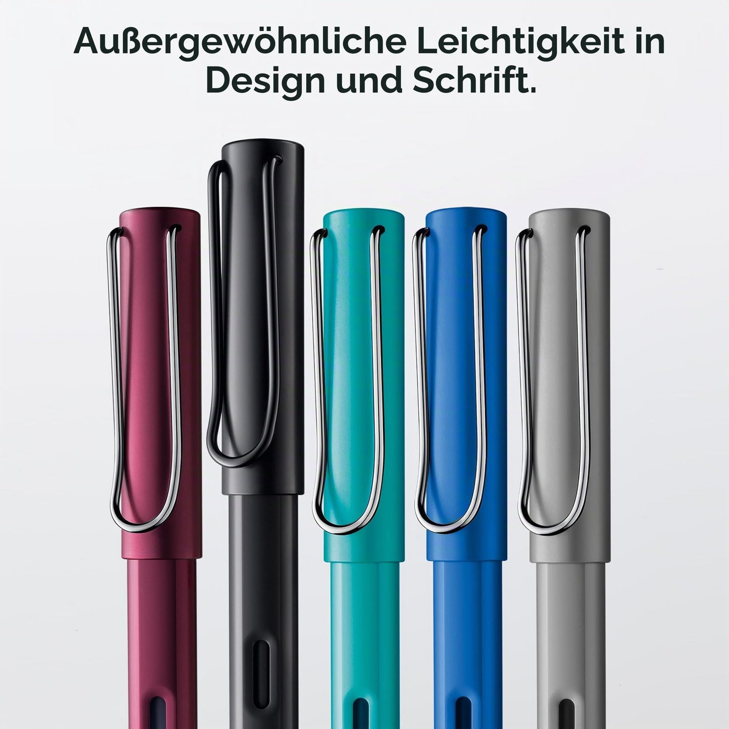 Lamy AL-star dark dusk fountain pen with polished steel nib in line width EF - LM0A7-EF