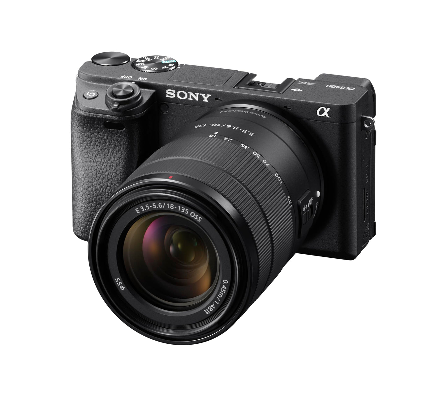 Sony Alpha 6400 APS-C Spiegellose Kamera mit 18-135mm - ILCE6400AMB.CEC