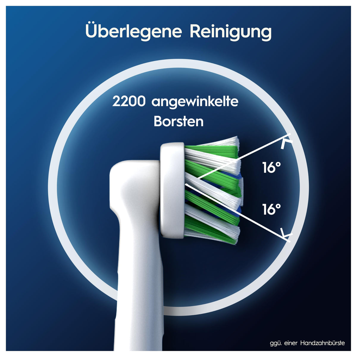 Oral-B Perii de schimb PRO CrossAction, Alb, 10 bucăți - 8700216992862