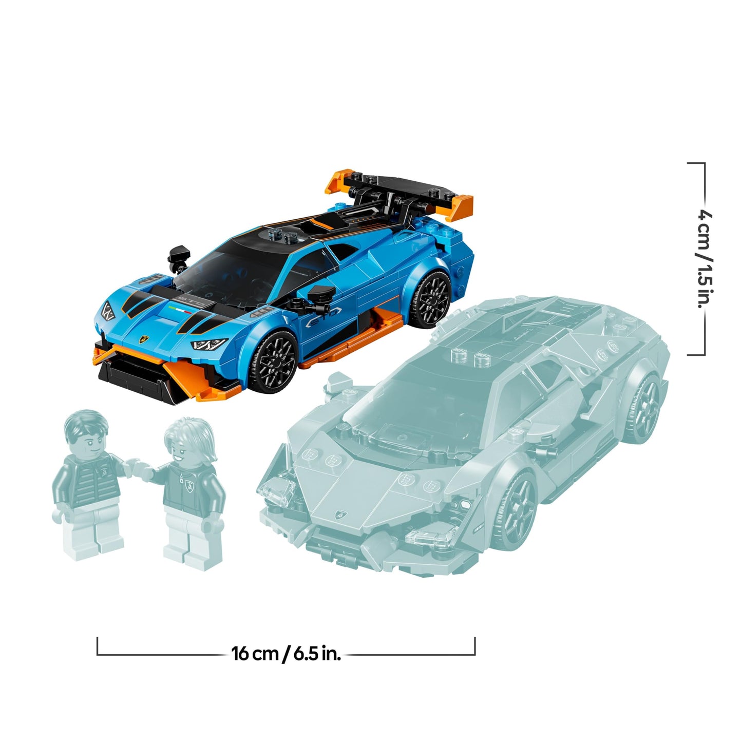 LEGO construction toys Speed Champions Lamborghini Revuelto and Huracán STO - 77238