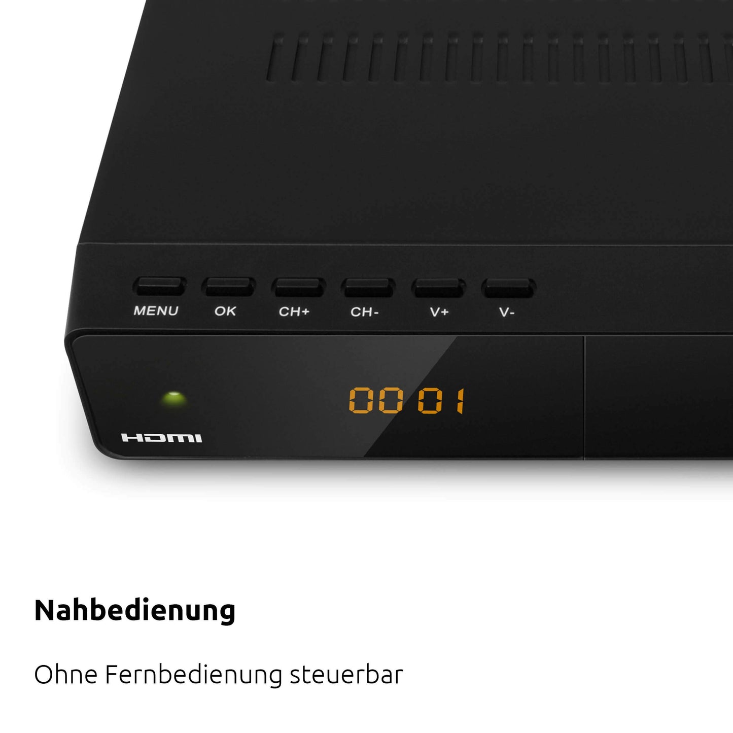 TechniSat HD-S 210 satellite receiver (DVB-S/S2, HDMI, USB media player, pre-installed channel list, sleep timer, remote control, EPG, compact) - 0000/4805