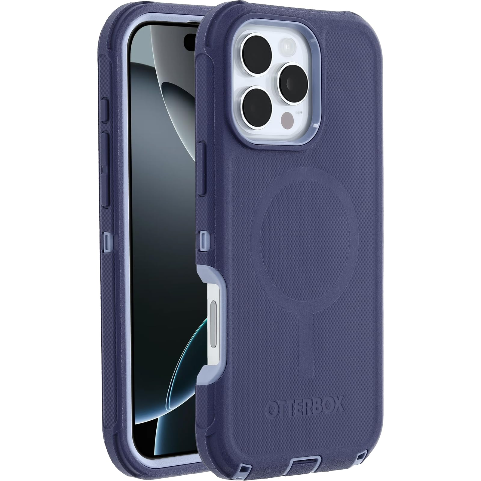 OtterBox Defender Series MagSafe Case for iPhone 16 Pro Max, Shockproof, Drop Proof, Ultra Heavy Duty Protective Case, 7X Military Grade Tested, Purple - 77-95993