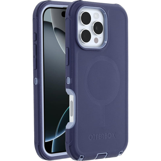OtterBox Defender Series MagSafe Case for iPhone 16 Pro Max, Shockproof, Drop Proof, Ultra Heavy Duty Protective Case, 7X Military Grade Tested, Purple - 77-95993