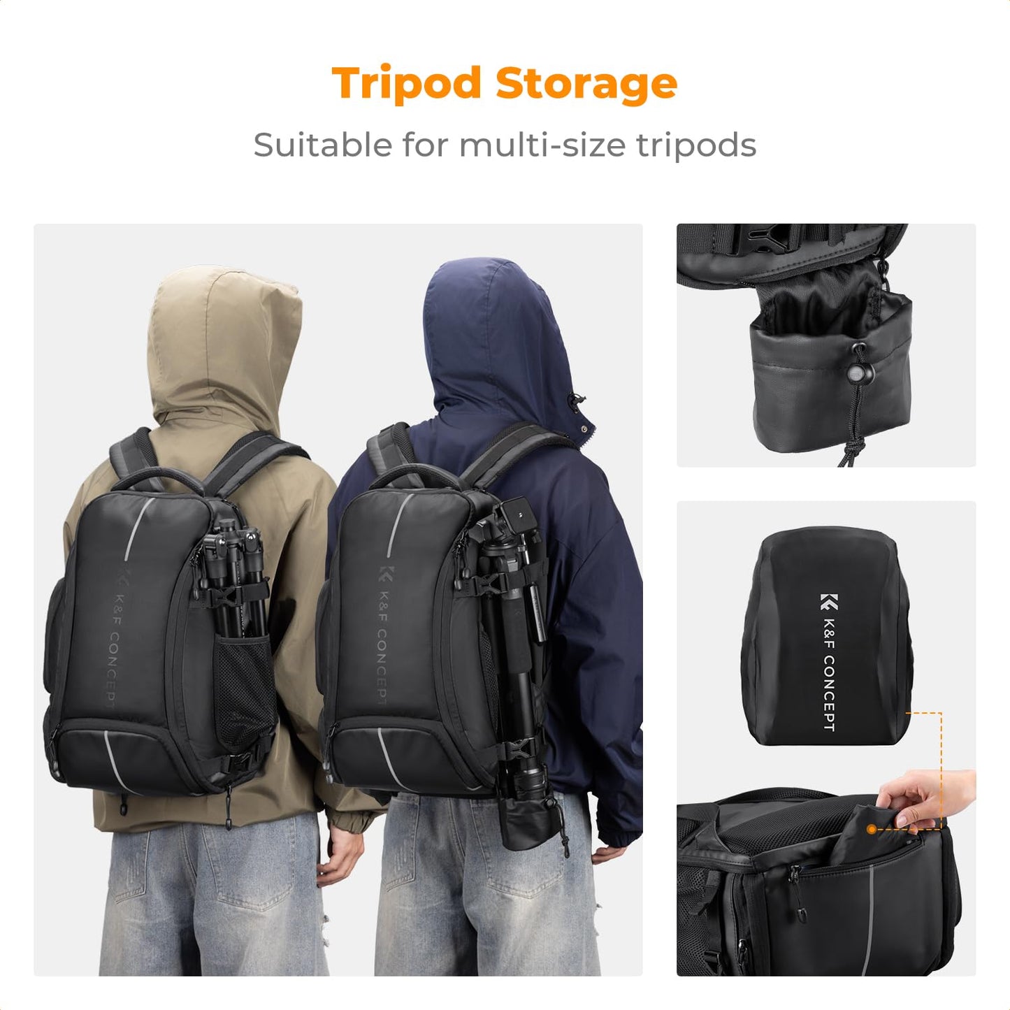 K&F CONCEPT camera backpack waterproof photo backpack - KF13.164V1