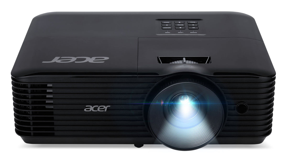 Acer X1228H DLP Beamer (XGA (1,024 x 768 pixels) 4,800 ANSI Lumens, 20,000:1 contrast, 3D, Keystone, 1x 3 Watt speaker, HDMI (HDCP), audio connection) black, Home Cinema/Business - MRJTH11001