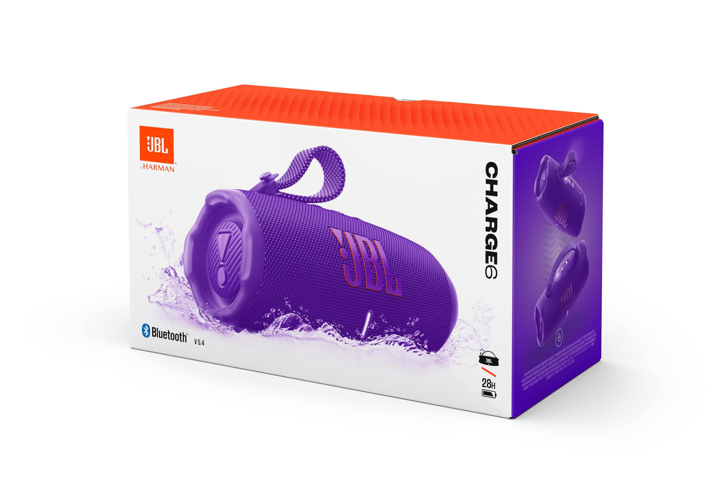 JBL Charge 6, Portable Bluetooth Speaker - JBLCHARGE6PUR