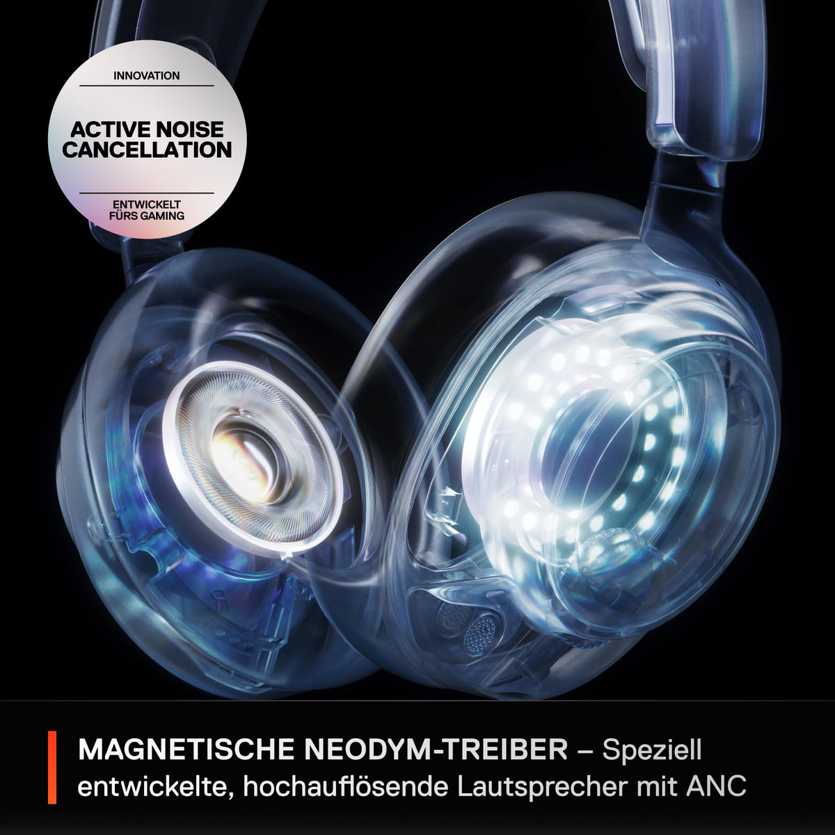 SteelSeries Arctis Nova Pro Wireless Xbox Headset - Cască de gaming wireless - Durată de viață a bateriei nelimitată; sistem cu 2 baterii - Anulare activă a zgomotului - Microfon ClearCast Gen2 - Pentru Xbox, PC și altele - Alb - 61525