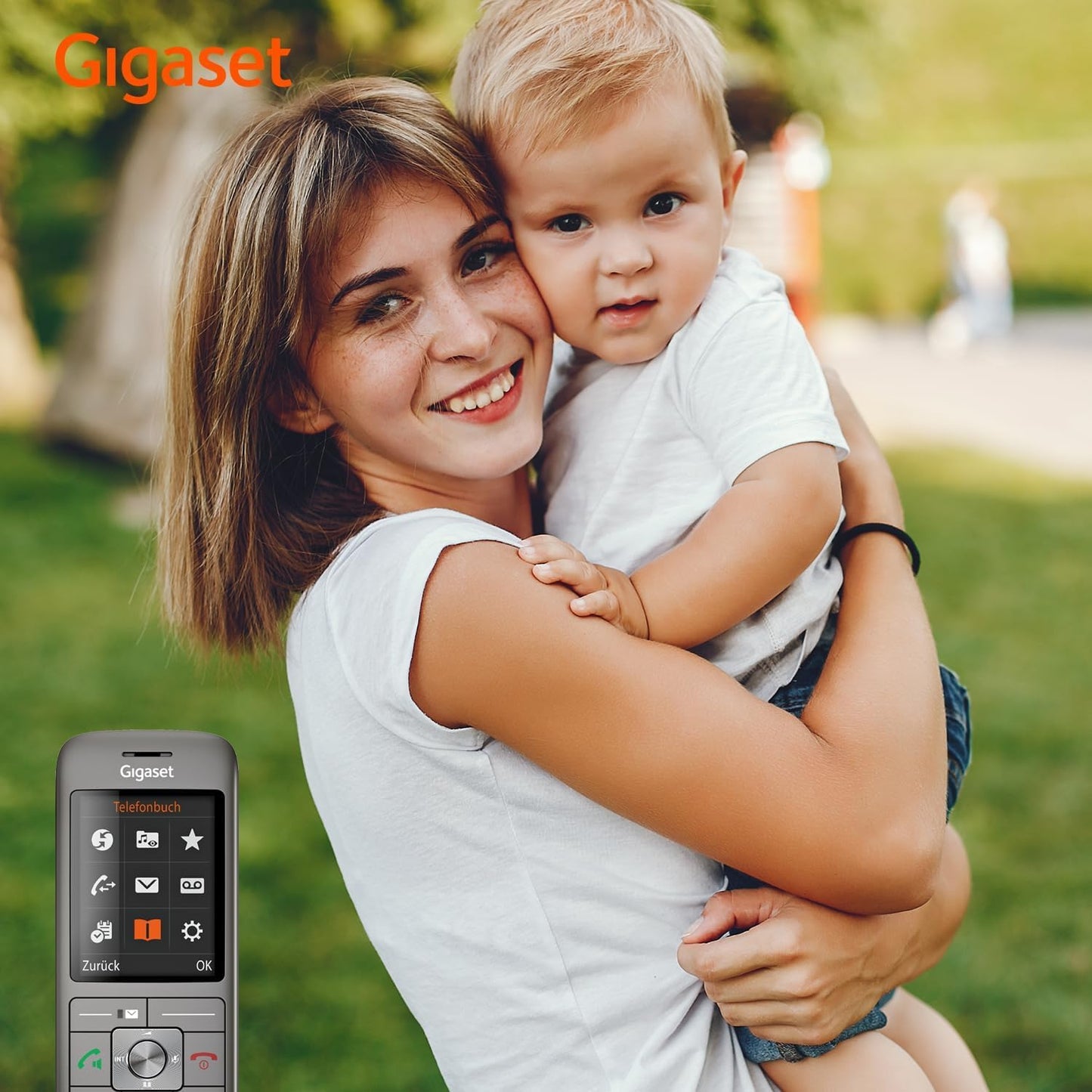 Gigaset CL660HX DUO - 2 design DECT handset with charging cradle - Fritzbox compatible - high-quality cordless telephone for router and DECT base, anthracite metallic [German version][Without base] - L36852-H2862-B101