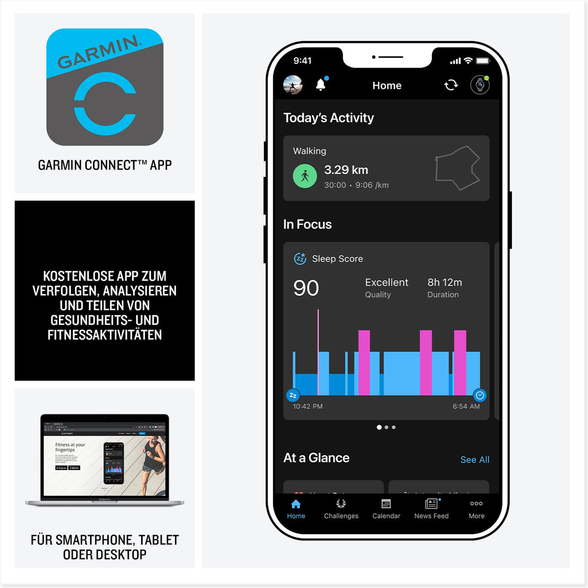 Garmin Instinct 3 50mm AMOLED – GPS Multisport Smartwatch, 1.3" AMOLED display, up to 24 days battery life, 80+ sport apps, health coach, multi-satellite reception, LED flashlight, notifications - 010-03020-00