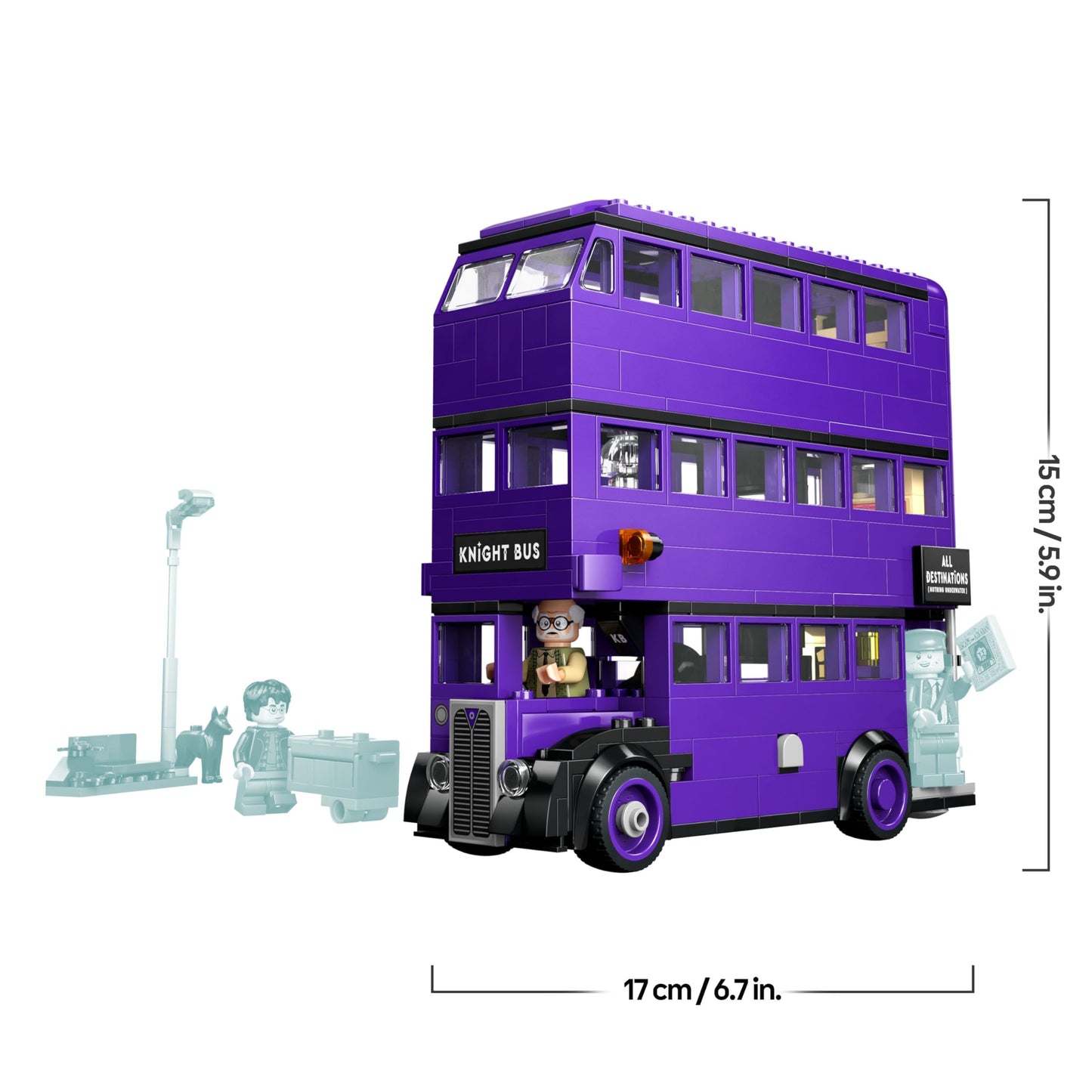 LEGO Harry Potter Adventures with the Knight Bus - Toy from the Wizarding World with 5 minifigures and accessories with magic wands - Gift for girls and boys aged 8 and up - 76446