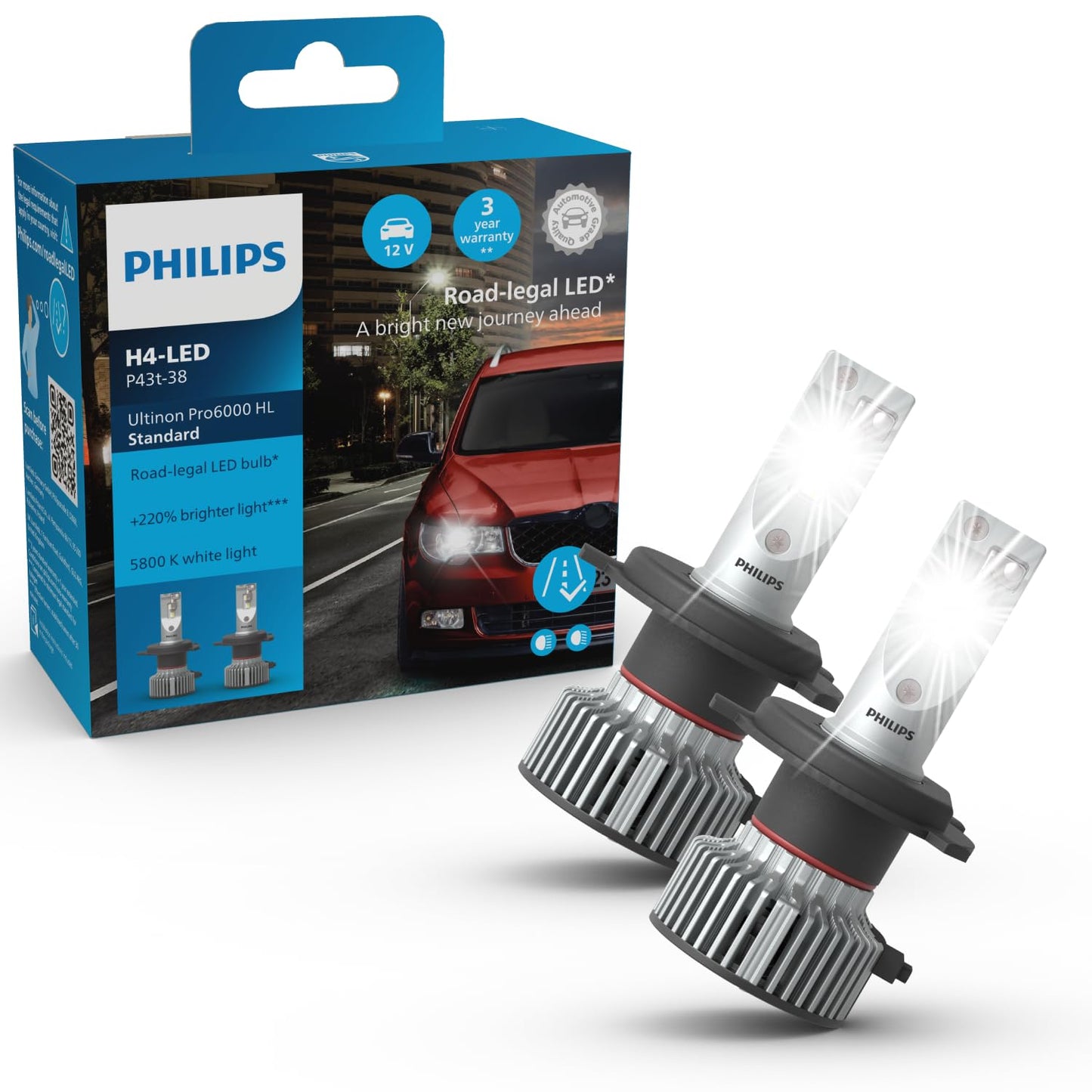 Philips Ultinon Pro6000 Standard H4 LED - 2786331